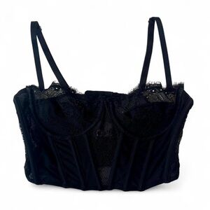 Fashion Nova Black Lace Tank Top